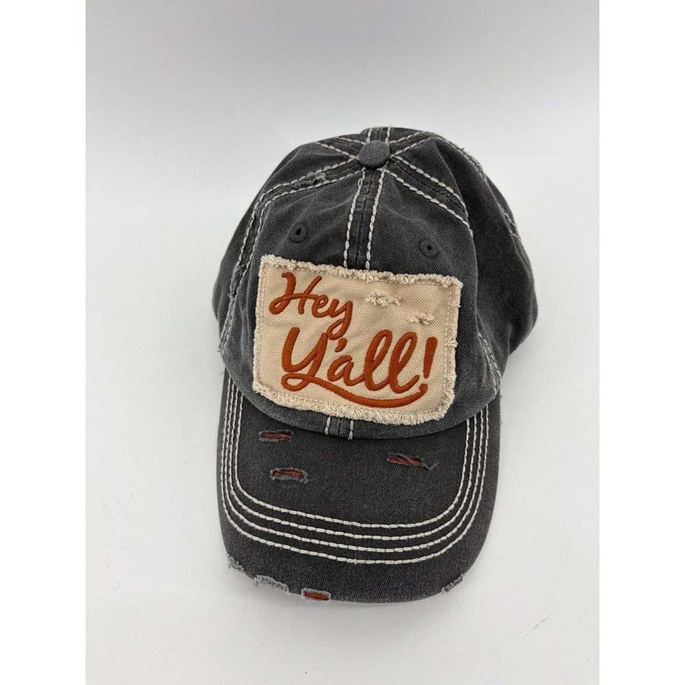 Kbethos, "Hey Y'all!", Southern Distressed Vintage Style Baseball Cap/Hat